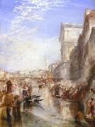 Joseph Mallord William Turner The Grand Canal - Scene - A Street In Venice Spain oil painting artist